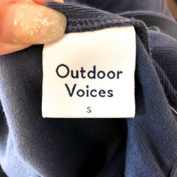 OUTDOOR VOICES Women's Rugby 3" Short Small Dark Blue Athletic Waist NWT - Picture 9 of 10